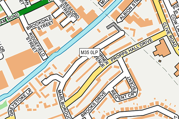 M35 0LP map - OS OpenMap – Local (Ordnance Survey)