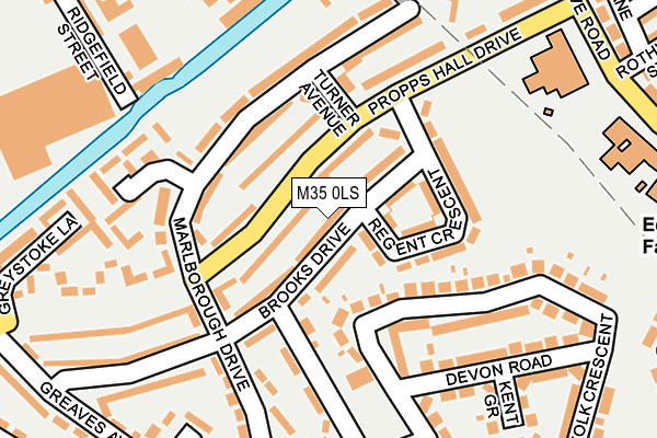 M35 0LS map - OS OpenMap – Local (Ordnance Survey)