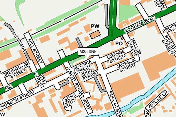 M35 0NF map - OS OpenMap – Local (Ordnance Survey)