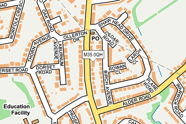 M35 0QH map - OS OpenMap – Local (Ordnance Survey)