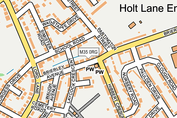 M35 0RG map - OS OpenMap – Local (Ordnance Survey)