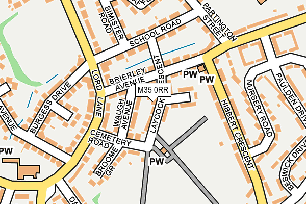 M35 0RR map - OS OpenMap – Local (Ordnance Survey)