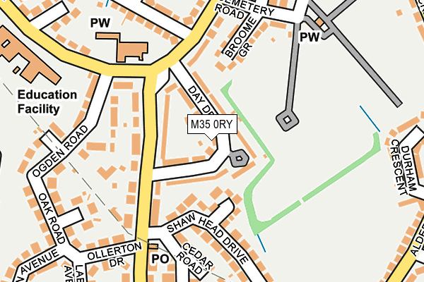 M35 0RY map - OS OpenMap – Local (Ordnance Survey)