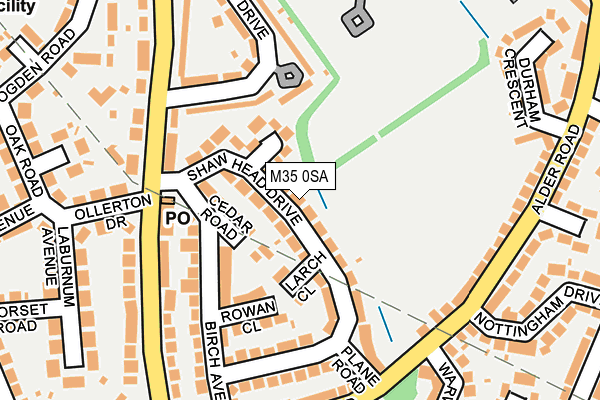 M35 0SA map - OS OpenMap – Local (Ordnance Survey)