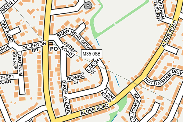 M35 0SB map - OS OpenMap – Local (Ordnance Survey)