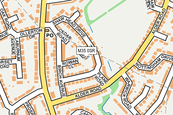 M35 0SR map - OS OpenMap – Local (Ordnance Survey)