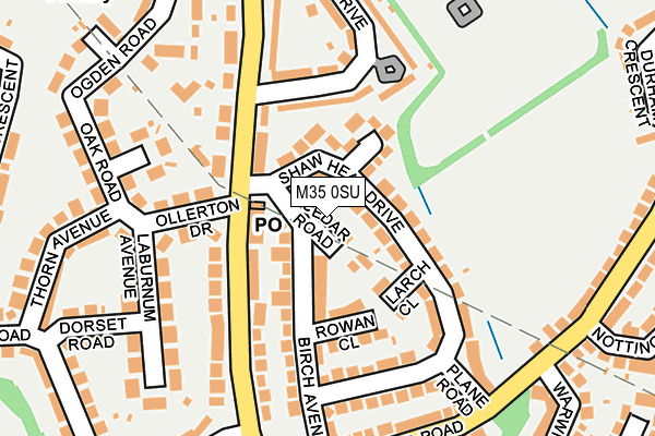 M35 0SU map - OS OpenMap – Local (Ordnance Survey)