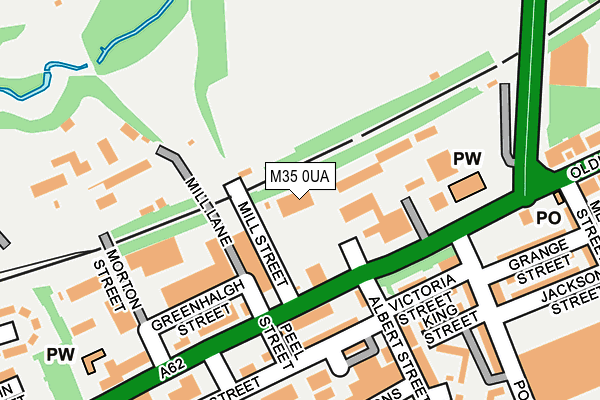 M35 0UA map - OS OpenMap – Local (Ordnance Survey)