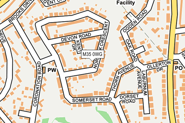 M35 0WG map - OS OpenMap – Local (Ordnance Survey)