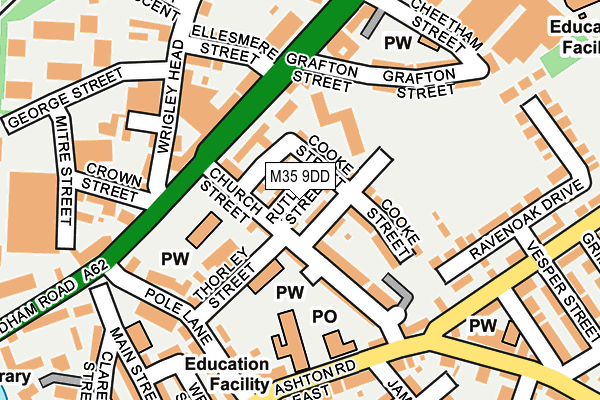 M35 9DD map - OS OpenMap – Local (Ordnance Survey)