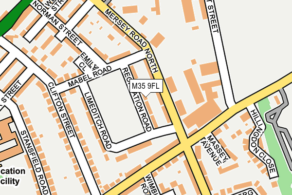 M35 9FL map - OS OpenMap – Local (Ordnance Survey)