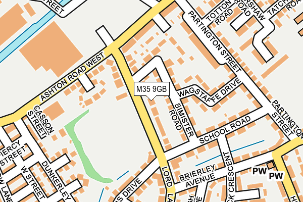 M35 9GB map - OS OpenMap – Local (Ordnance Survey)