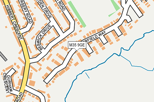 M35 9GE map - OS OpenMap – Local (Ordnance Survey)