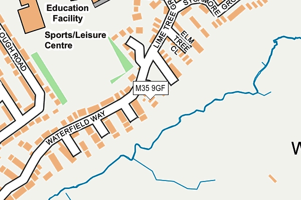 M35 9GF map - OS OpenMap – Local (Ordnance Survey)