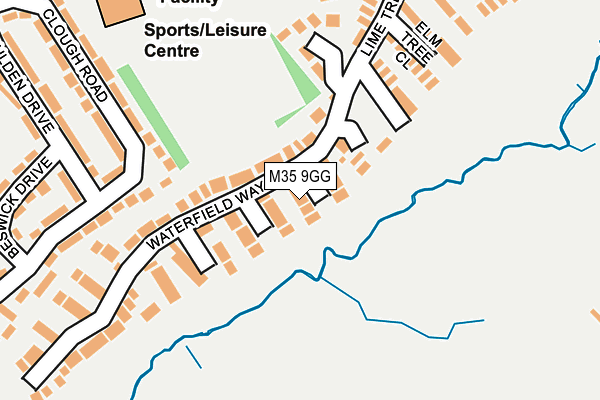 M35 9GG map - OS OpenMap – Local (Ordnance Survey)