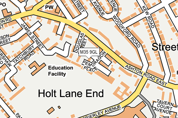 M35 9GL map - OS OpenMap – Local (Ordnance Survey)