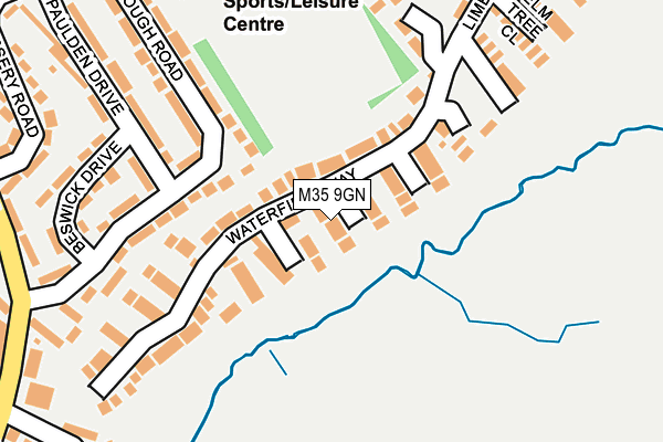 M35 9GN map - OS OpenMap – Local (Ordnance Survey)