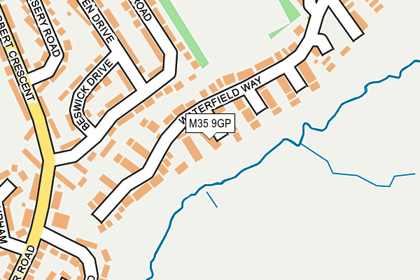 M35 9GP map - OS OpenMap – Local (Ordnance Survey)
