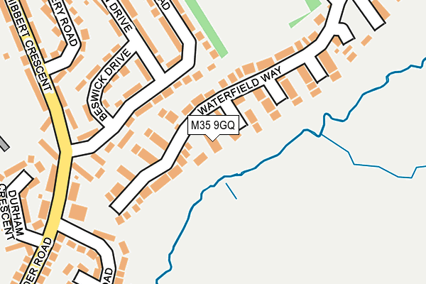M35 9GQ map - OS OpenMap – Local (Ordnance Survey)