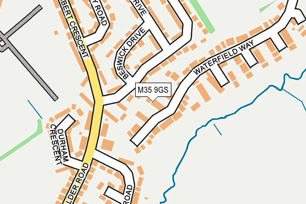 M35 9GS map - OS OpenMap – Local (Ordnance Survey)