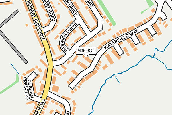 M35 9GT map - OS OpenMap – Local (Ordnance Survey)
