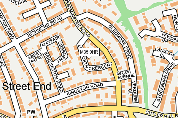 M35 9HR map - OS OpenMap – Local (Ordnance Survey)