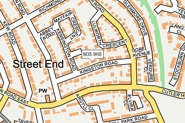 M35 9HS map - OS OpenMap – Local (Ordnance Survey)