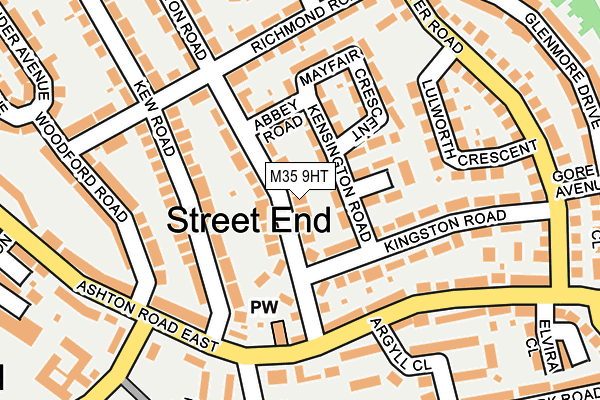 M35 9HT map - OS OpenMap – Local (Ordnance Survey)