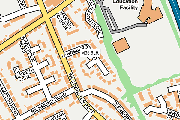 M35 9LR map - OS OpenMap – Local (Ordnance Survey)