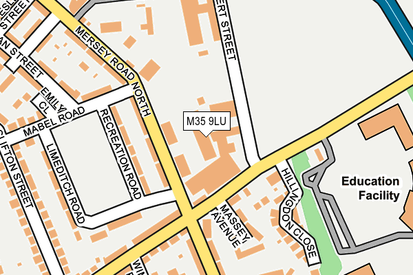 M35 9LU map - OS OpenMap – Local (Ordnance Survey)