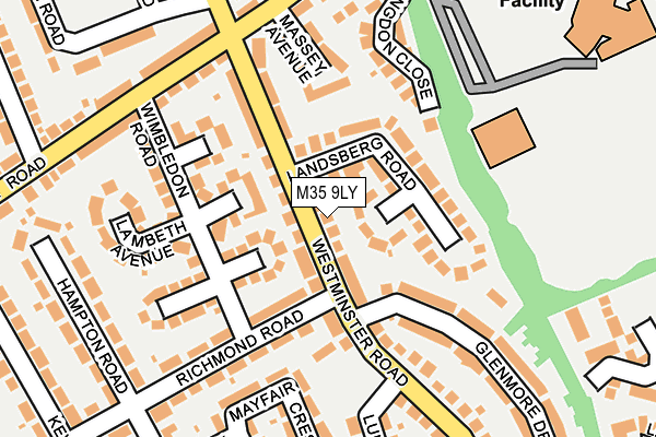 M35 9LY map - OS OpenMap – Local (Ordnance Survey)