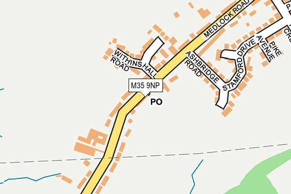 M35 9NP map - OS OpenMap – Local (Ordnance Survey)