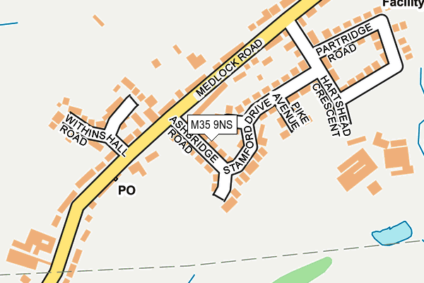 M35 9NS map - OS OpenMap – Local (Ordnance Survey)