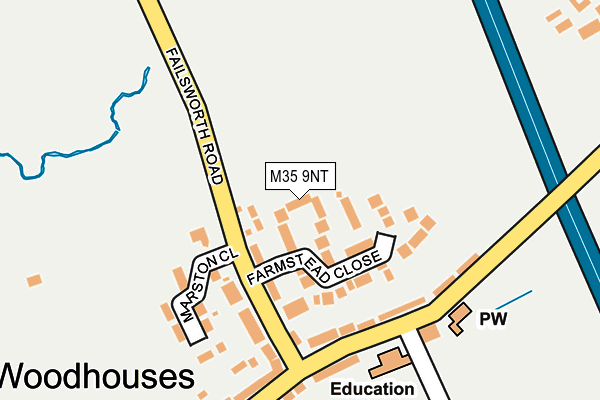 M35 9NT map - OS OpenMap – Local (Ordnance Survey)