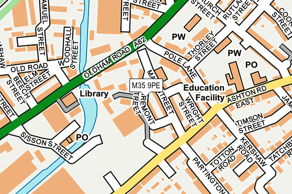 M35 9PE map - OS OpenMap – Local (Ordnance Survey)