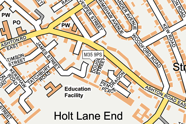 M35 9PS map - OS OpenMap – Local (Ordnance Survey)