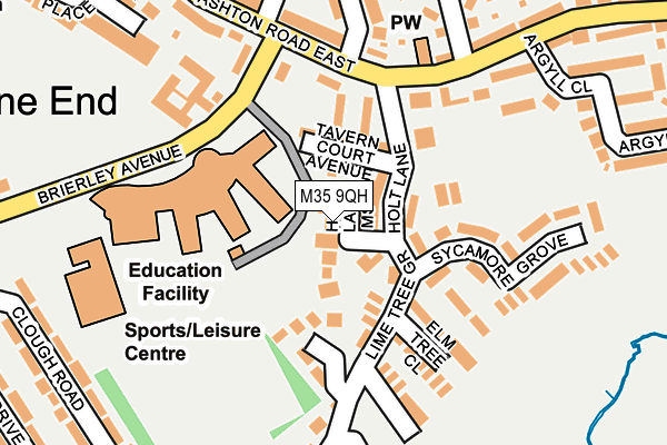 M35 9QH map - OS OpenMap – Local (Ordnance Survey)