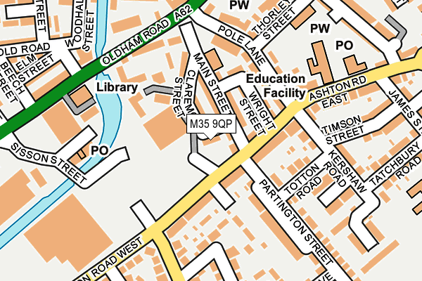 M35 9QP map - OS OpenMap – Local (Ordnance Survey)