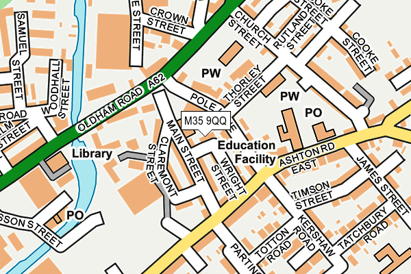 M35 9QQ map - OS OpenMap – Local (Ordnance Survey)