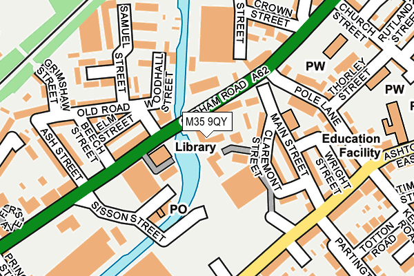 M35 9QY map - OS OpenMap – Local (Ordnance Survey)