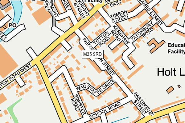 M35 9RD map - OS OpenMap – Local (Ordnance Survey)