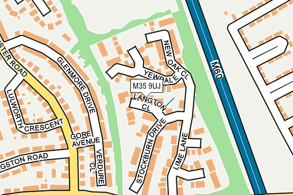 M35 9UJ map - OS OpenMap – Local (Ordnance Survey)