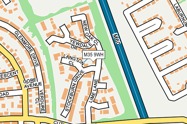 M35 9WH map - OS OpenMap – Local (Ordnance Survey)