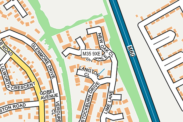 M35 9XE map - OS OpenMap – Local (Ordnance Survey)