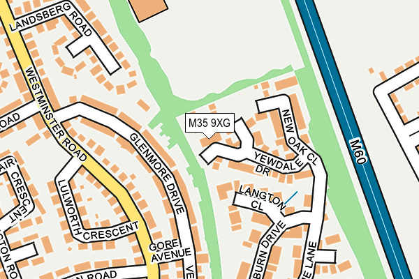 M35 9XG map - OS OpenMap – Local (Ordnance Survey)