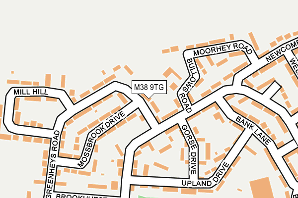 M38 9TG map - OS OpenMap – Local (Ordnance Survey)