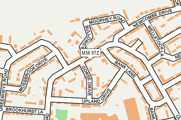 M38 9TZ map - OS OpenMap – Local (Ordnance Survey)