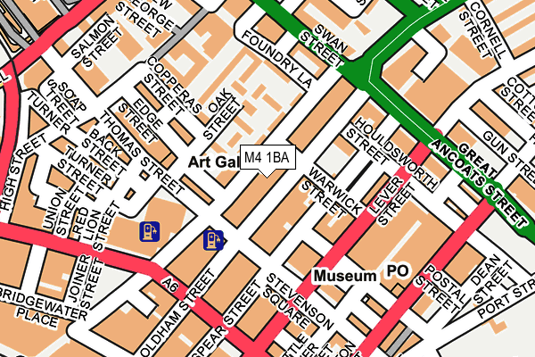 M4 1BA map - OS OpenMap – Local (Ordnance Survey)