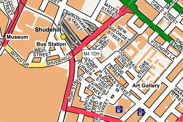 M4 1DH map - OS OpenMap – Local (Ordnance Survey)