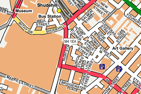 M4 1EA map - OS OpenMap – Local (Ordnance Survey)